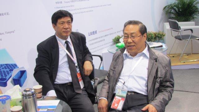 中塑協領導視察天罡公司Chinaplas2012展位