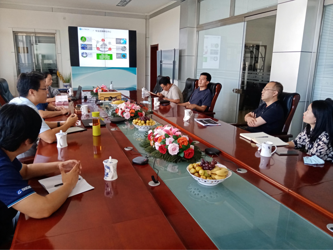 魏善莊鎮鎮長郝愿超一行蒞臨天罡集團調研指導